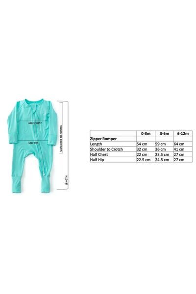Anvi Baby Organic Zipper Sleepsuit - Light Mint_0-3M
