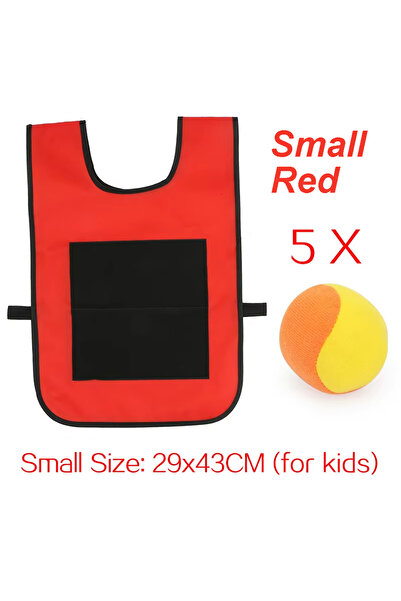 Choice سترة صغيرة حمراء لاصقة للعبة الكرة، لعبة رياضية خارجية، دعامات من قماش...