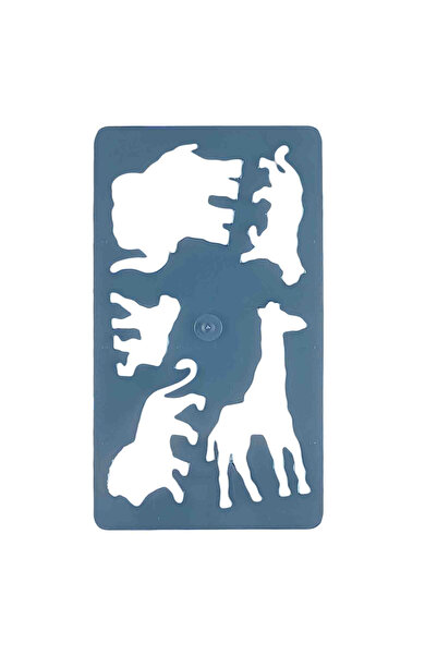 Koh-İ Noor Hardmuth Sablon desen animale salbatice, Safari, Albastru, 26.5 x ...