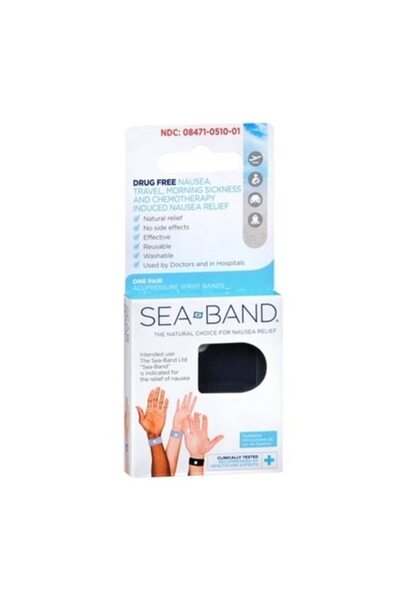 Matrix Set of 2 Motion Sickness Bracelets for Adults, Sea Band, 2