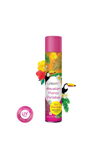 Urban Care Șampon uscat invizibil cu filtru UV, URBAN CARE Hawaiian Monoi Paradise, 200 ml