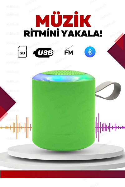 Abbruch Bluetooth Hoparlör Parti Hoparlörü Işıklı Ses Bombası Radyo Usb Sd Girişli Speaker Müzik Çalar