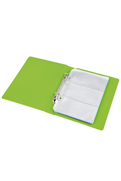 Panta Plast Mapa pentru 120 carti de vizita, Vernil