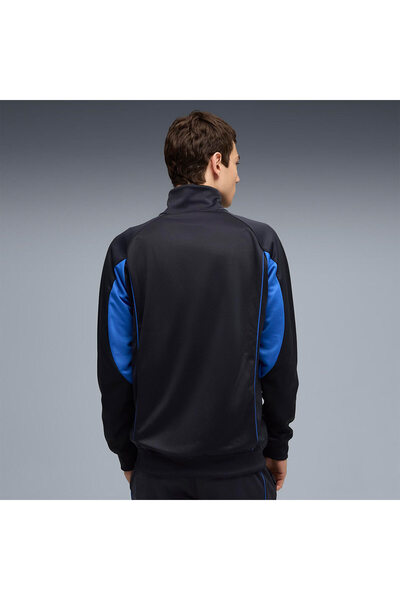 Puma Sport Poly Track Men's Navy Blue Stand Collar Jacket