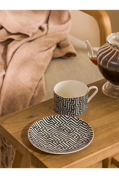 LC Waikiki Lcw Home Mixed Pattern Porcelain Coffee Cup Set 216 ml