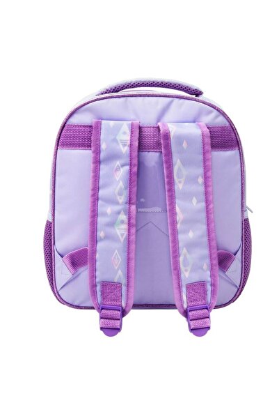 enerBio Lilac Kindergarten Backpack Frozen 2 Glitter with Faux Fur