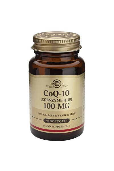 Solgar Συμπλήρωμα Διατροφής Συνένζυμο Q-10 100mg Solgar, 30 μαλακές κάψουλες