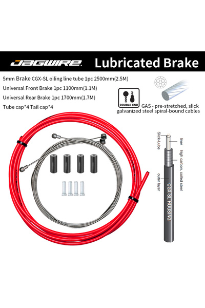 Choice 5mm Brake Red 5mm MTB Road Bike Brake Oiled Derailleur Cable JAGWIRE P...