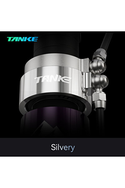 Choice سماعة رأس زيتية فضية تانكي للدراجات الجبلية ذات الدوران اللانهائي، مقب...