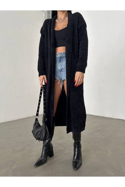 LOKADI Women's Plush Long Cardigan