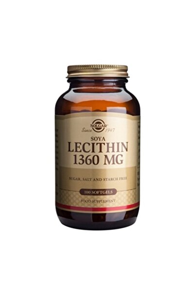 Solgar Συμπλήρωμα Διατροφής Λεκιθίνη 1360mg Solgar, 100 Κάψουλες