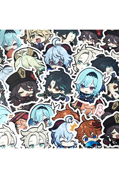 Choice ملصقات جينشين إمباكت الملونة، 40 قطعة، غانيو ألبيدو تارتاليا - متعة مث...