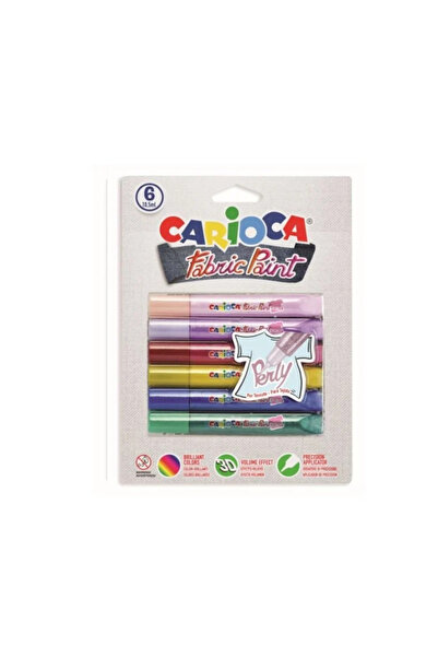 CARIOCA Fabric Paint - Perly 6 / set