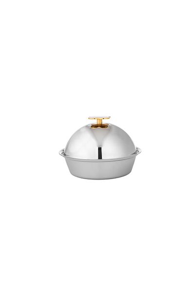 TOHFAT-AL MAIDAH Metal date bowl with gold decoration for all presentations and occasions
