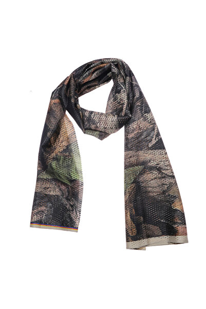Choice Large leaf Large Camouflage Scarf Sniper Hunter Mesh Face Scarf Men Riding Cycling Veil Camping Hunt