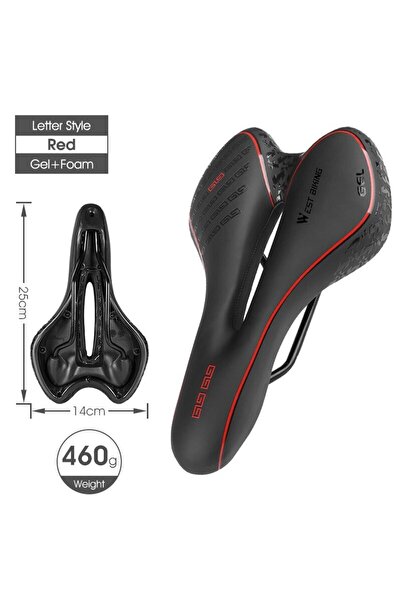 Choice Letter Style Red WEST BIKING Bike Saddle MTB Mountain Road Bicycle Sea...