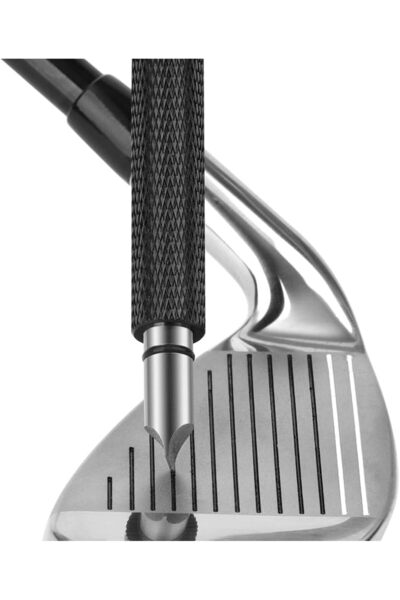 Choice أداة شحذ أخاديد مضارب الجولف باللون الأسود، 4 ألوان، مبراة أخاديد مضار...