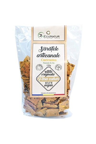 eco natura pet Grissini artizanali vegani cu turmeric 150g Econatur