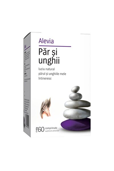 Alevia Supliment alimentar pentru păr și unghii, 60 de comprimate