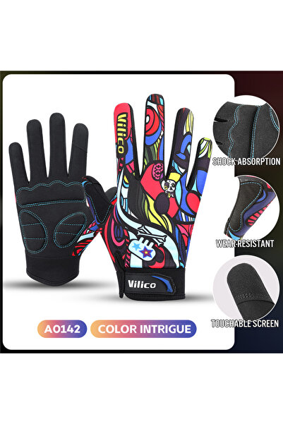 Choice قفازات ركوب الدراجات XL A0142، مقاومة للصدمات، مضادة للانزلاق، مقاومة ...