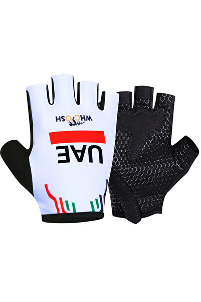 Choice9 XL WHITE New 2025 Cycling Gloves UAE Team Men Women Half Finger Padde...