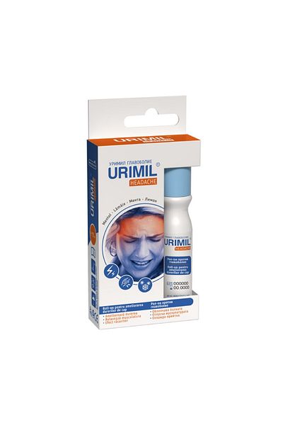 Naturpharma Urimil Headache Roll-On, 15 ml, NaturPharma, Cooling Effect, External Use