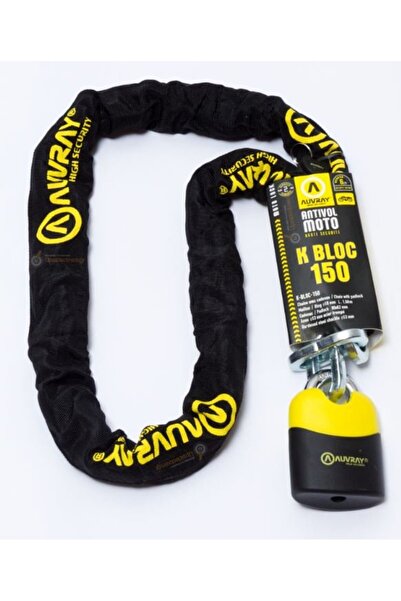 Genel Markalar Motorsiklet Zincir Kilidi Auvray K-Bloc 150 Zincir Kilit 150 C...