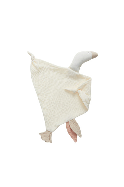 Choice Rice white Insular Gauze New Born Soothe Appease Towel Soft Organic Cotton Goose Toy Ins Baby Comfor