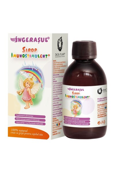 Dacia Plant Sirop Ingerasul pentru stimularea imunității, 200 ml, Dacia Plant