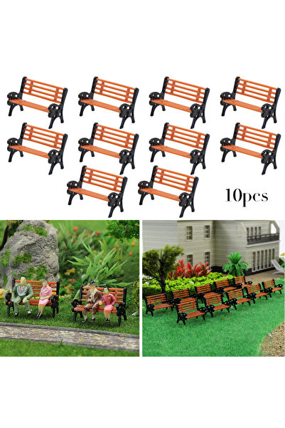 Choice 10 قطع نموذج قطار HO TT مقياس 1:87 مقعد كرسي أريكة تخطيط حديقة الشارع ...