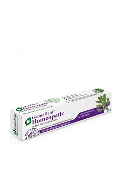 Vivanatura Homeopathic Clay and Herbal Toothpaste, GennaDent, 80ml