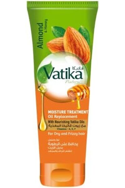 Vatika Naturals بديل الزيت فاتيكا للعناية المرطبة ٢٠٠ مل | باللوز والعسل | للشعر الجاف والخشن