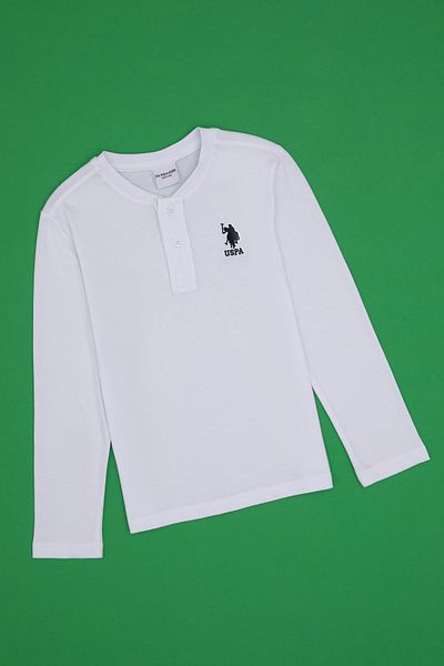 U.S. Polo Assn. Boy's White Sweatshirt 50314909-Vr013