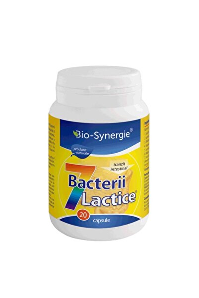 Bio Synergie Хранителна добавка 7 пробиотични бактерии, BIO-SYNERGIE, 20 капсули