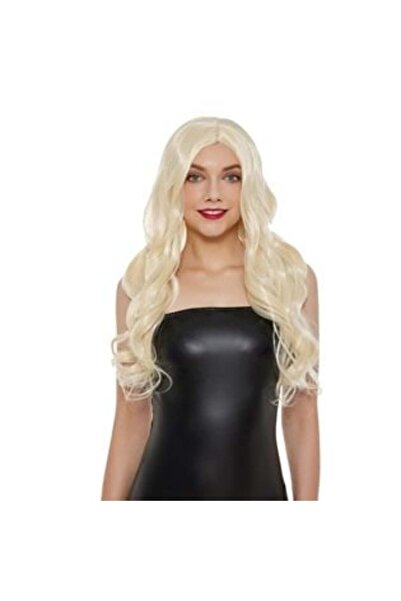 Silver Star Perucă deghizată cu păr lung blond ondulat