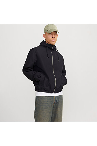 Jack & Jones Jack&Jones Legacy Light Hood Erkek Siyah Kapüşonlu Ceket