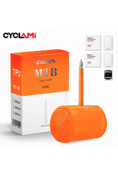 Choice أنبوب داخلي خفيف الوزن للدراجة الجبلية مقاس 27.5 45 مم، قطعة واحدة من ...