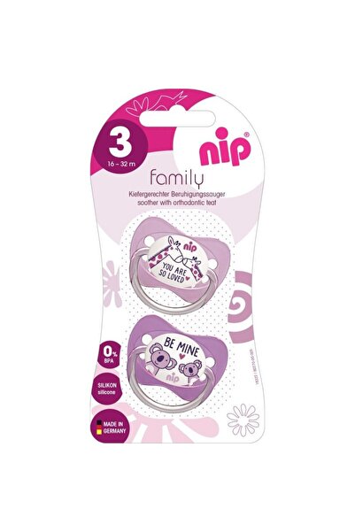 ABİ Suzetă ortodontică din latex Nip Family 16-32 luni, set de 2