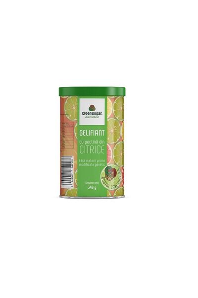 Remedia Sweetener Powder, Green Sugar Gelling Agent with Citrus Pectin, 340g