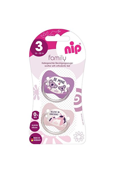 ABİ Suzetă ortodontică din latex Nip Family 16-32 luni, set de 2