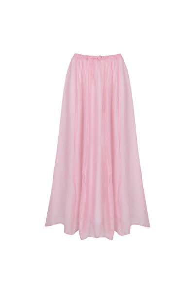 EMNORA Biye Detaylı Princess Etek Soft Pembe