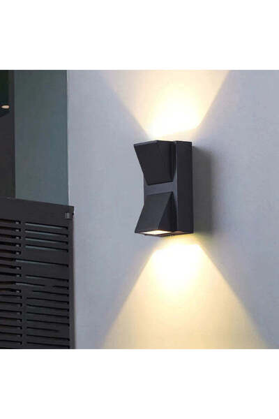 KORMAN TECHNIK Aplica LED Scarlat Exterior, 6W, Negru, 3000K