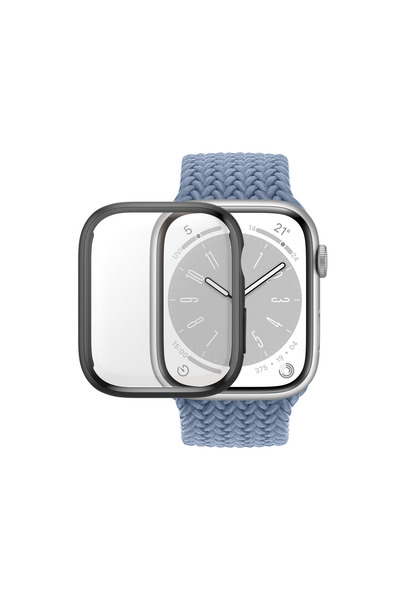 Panzer Glass ساعة Apple Watch Series 7 مقاس 41 مم هيكل كامل - شفاف/أسود