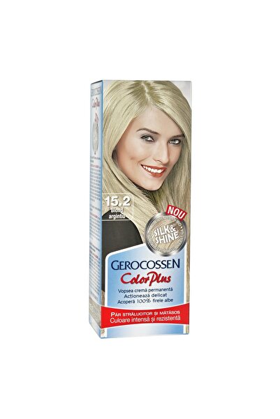 GEROCOSSEN Vopsea de păr, nuanță BLOND ARGINTIU, Gerocossen: Cu Argan - 50 ml Vopsea de păr + 50 ml Oxidant