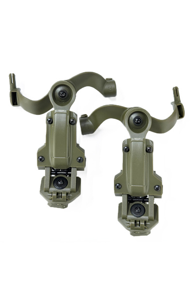 Choice Green 360 Degree Rotating Tactical Headphone Rail Mount for Earmor Headset on Team Wendy M-Lok, Ops-