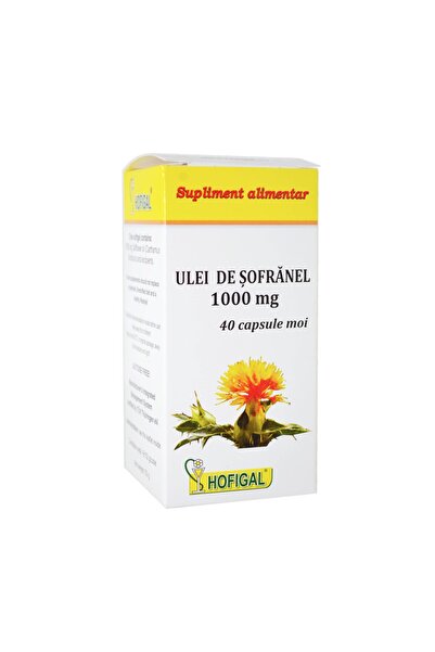 Hofigal Ulei de șofrănel, Hofigal, 1000 mg, 40 capsule moi