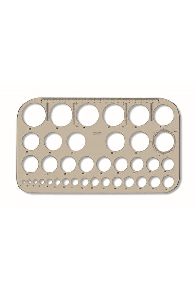 Koh-İ Noor Hardmuth Template 37 circles of different sizes