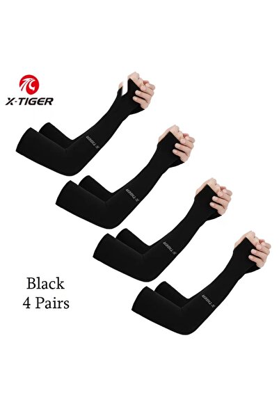 Choice 01 X-TIGER 4 أزواج من أكمام ضغط الذراع الرياضية لكرة السلة وركوب الدرا...