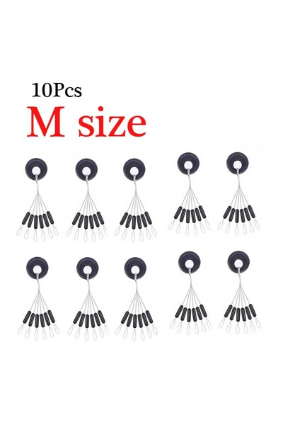 Choice مقاس متوسط 10 مجموعات 60 قطعة طُعم صيد أسطواني على شكل حبة فاصولياء فض...