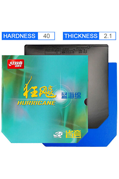 Choice BS 40 2.1 DHS Neo Hurricane 3 Provincial Blue Sponge Table Tennis Stic...